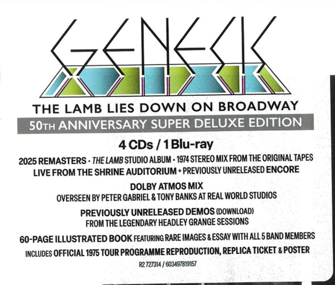 Genesis – Lamb Lies Down On Broadway (4-CD & Blu-ray) Music CD