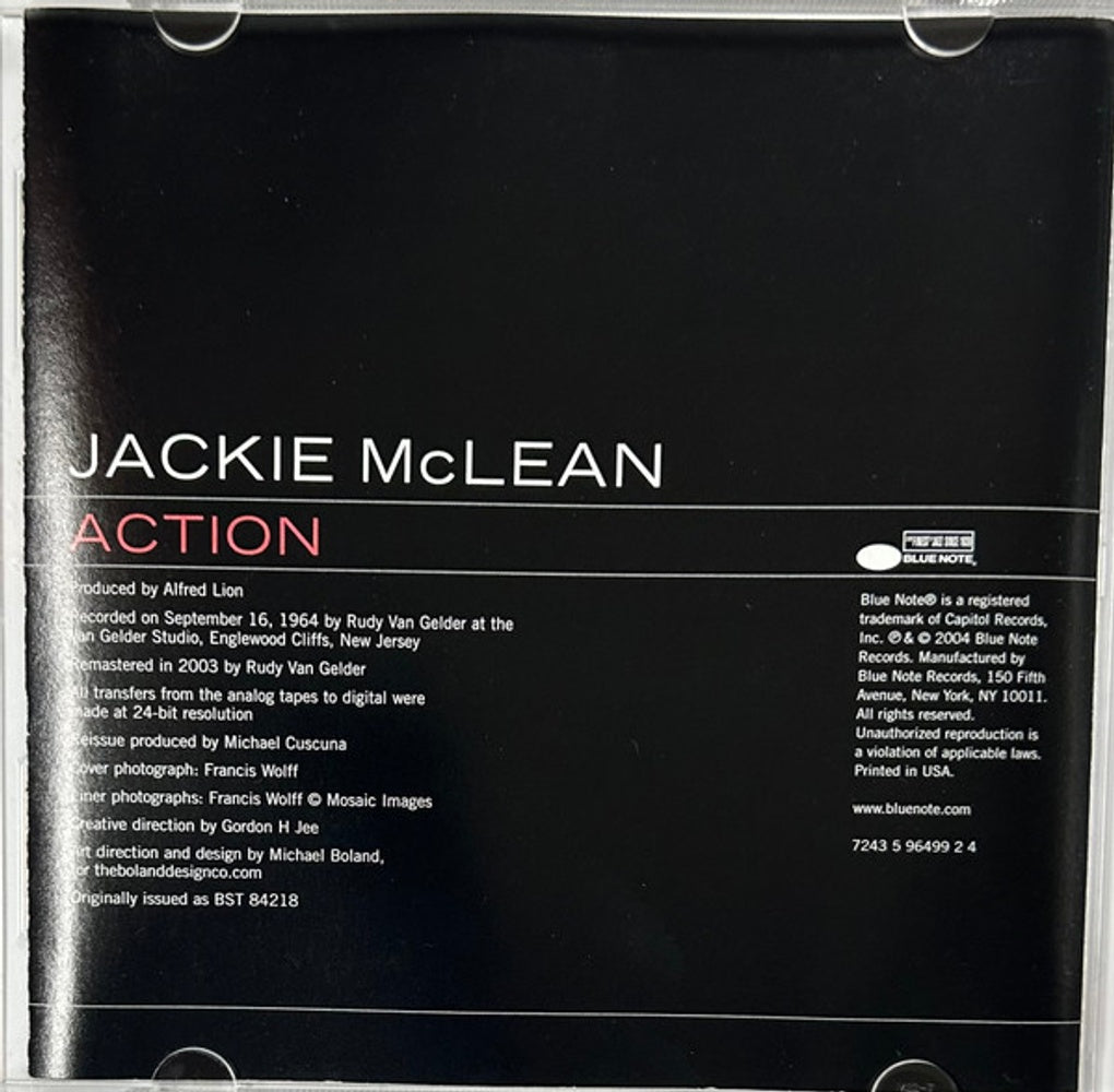 Jackie Mclean – Action Music CD
