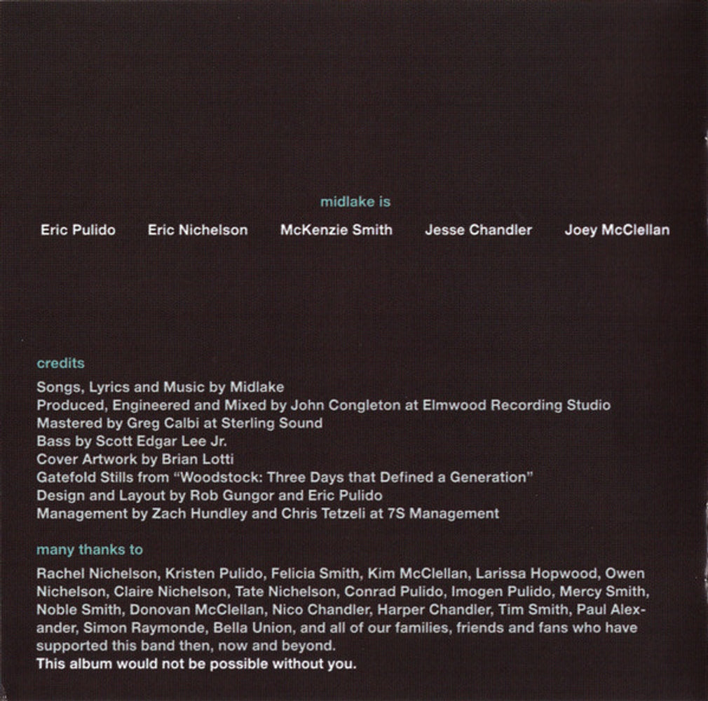 Midlake – For The Sake Of Bethel Woods Music CD