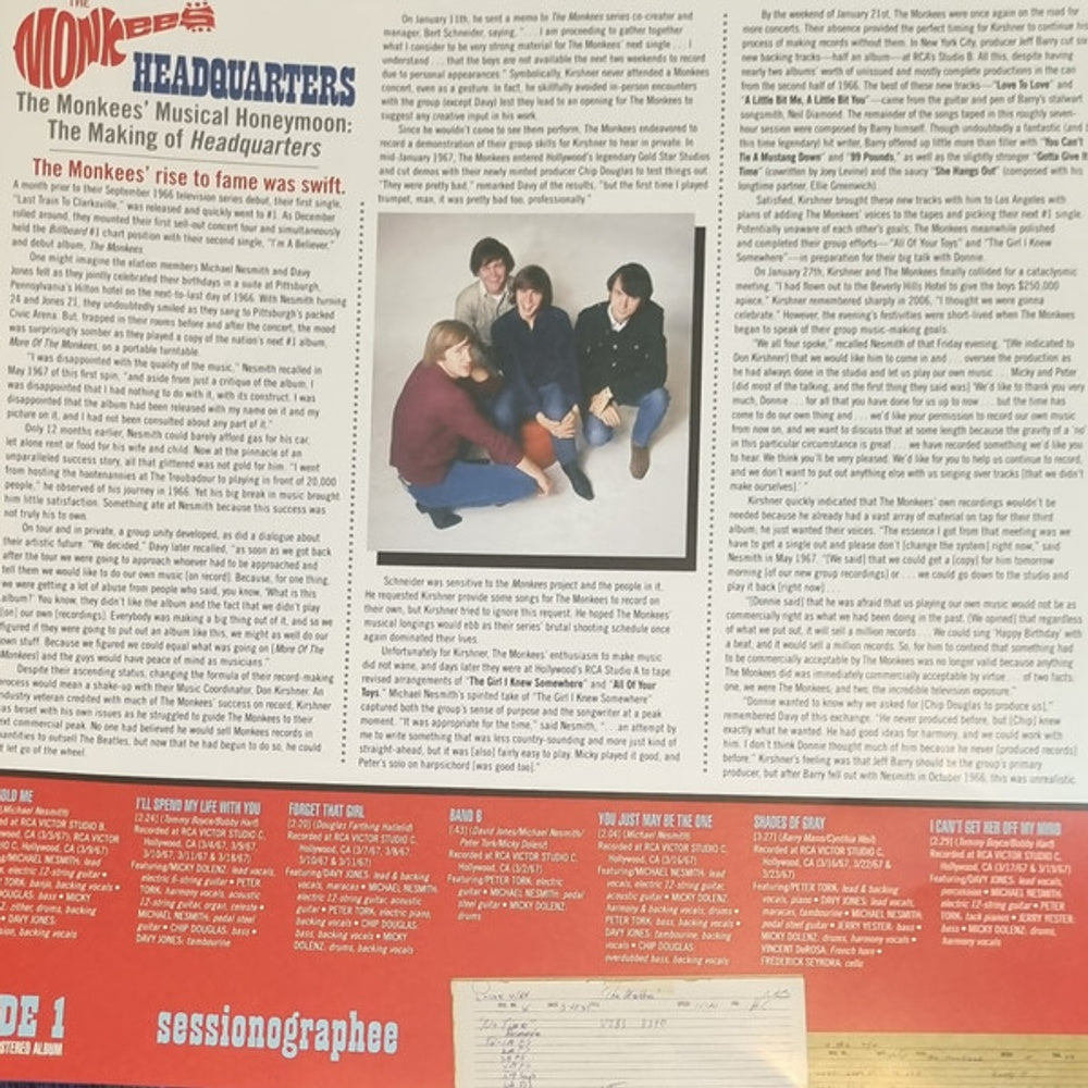 The Monkees – Headquarters (2-LP Vinyl) Vinyl Record