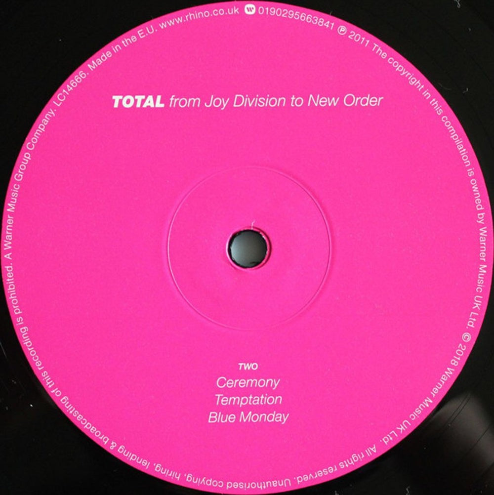 New Order / Joy Division – Total (2-LP Vinyl) Vinyl Record