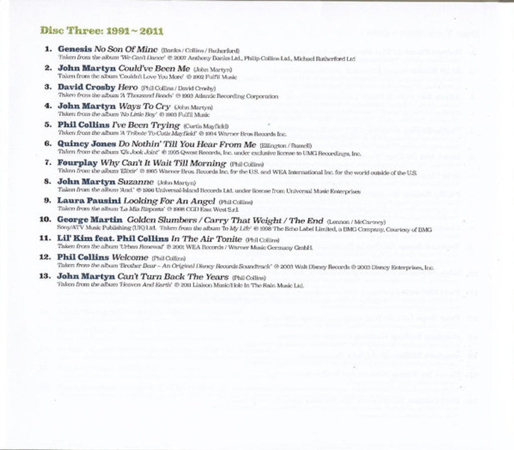 Phil Collins – Plays Well With Others (4-CD) Music CD