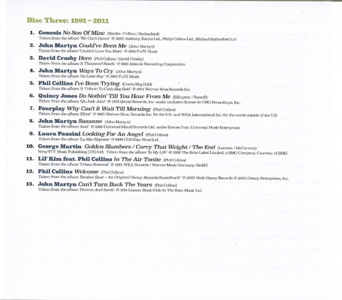 Phil Collins – Plays Well With Others (4-CD) Music CD