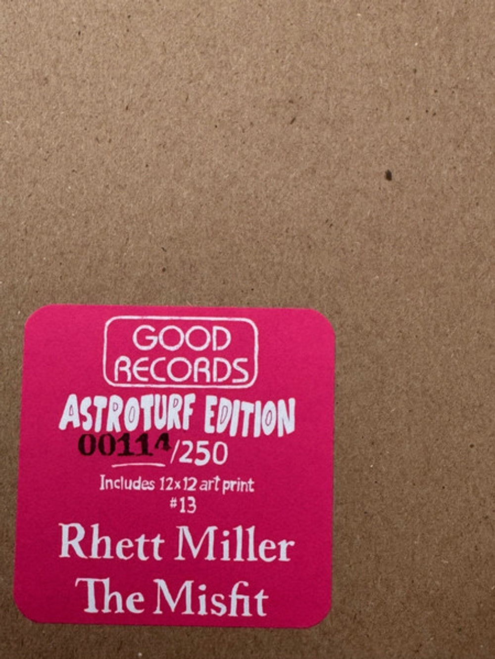 Rhett Miller – The Misfit (LP Vinyl) Vinyl Record