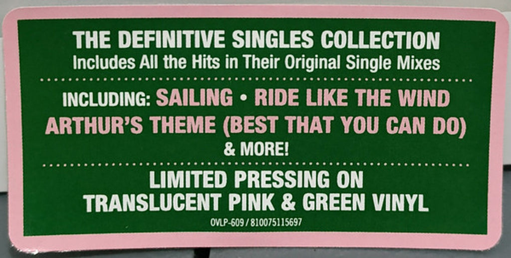 Christopher Cross – All Right: The Worldwide Singles, 1980-1988 (2-LP Pink & Green Vinyl) Vinyl Record