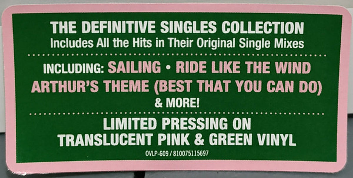 Christopher Cross – All Right: The Worldwide Singles, 1980-1988 (2-LP Pink & Green Vinyl) Vinyl Record