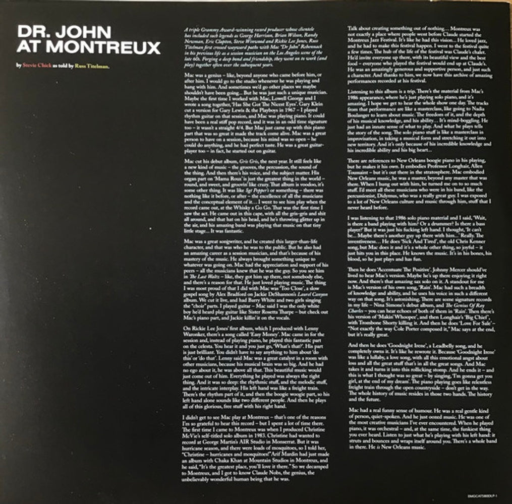 Dr. John – Dr. John: The Montreux Years (2-LP Vinyl) Vinyl Record