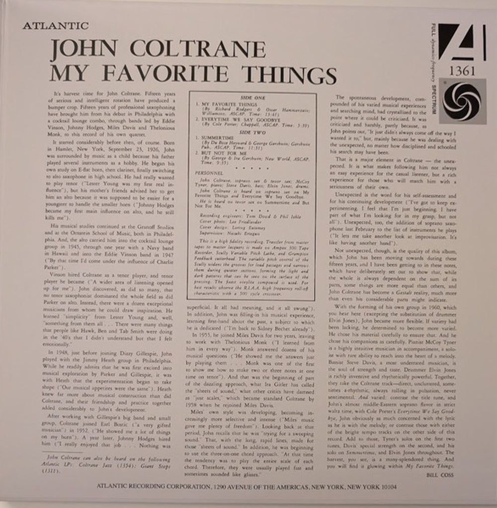 John Coltrane – Giant Steps (LP Vinyl) Vinyl Record