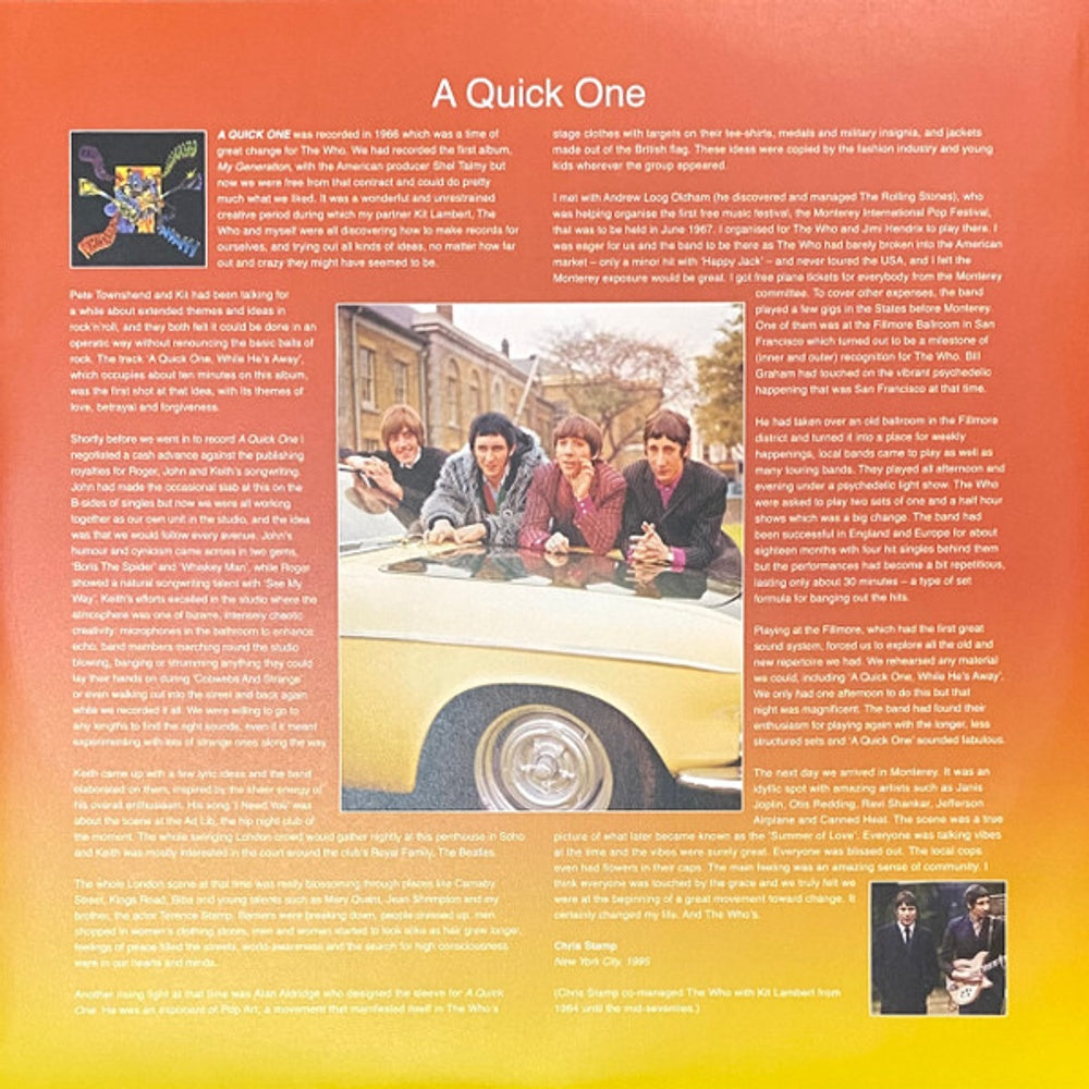 The Who – A Quick One (2-LP Vinyl) Vinyl Record