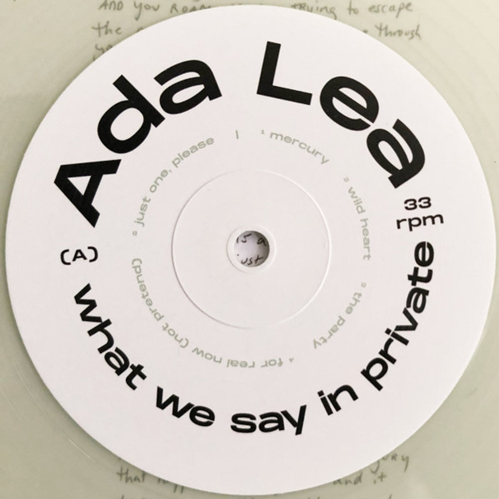 Ada Lea – What We Say In Private (LP Colored Vinyl) Vinyl Record