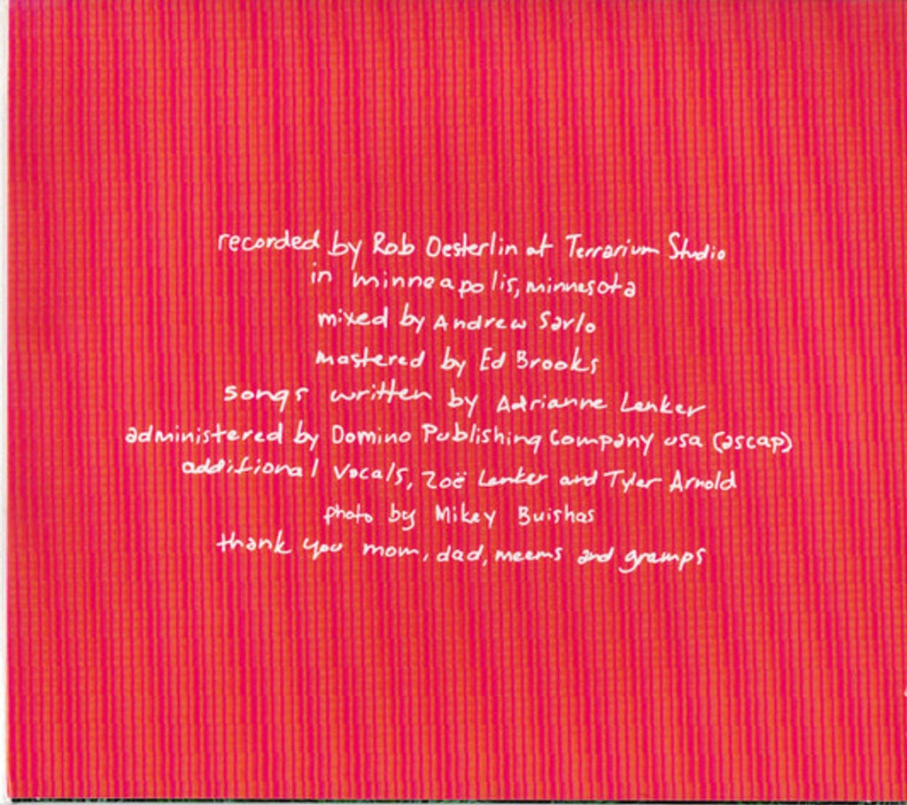 Adrianne Lenker – Hours Were The Birds Music CD