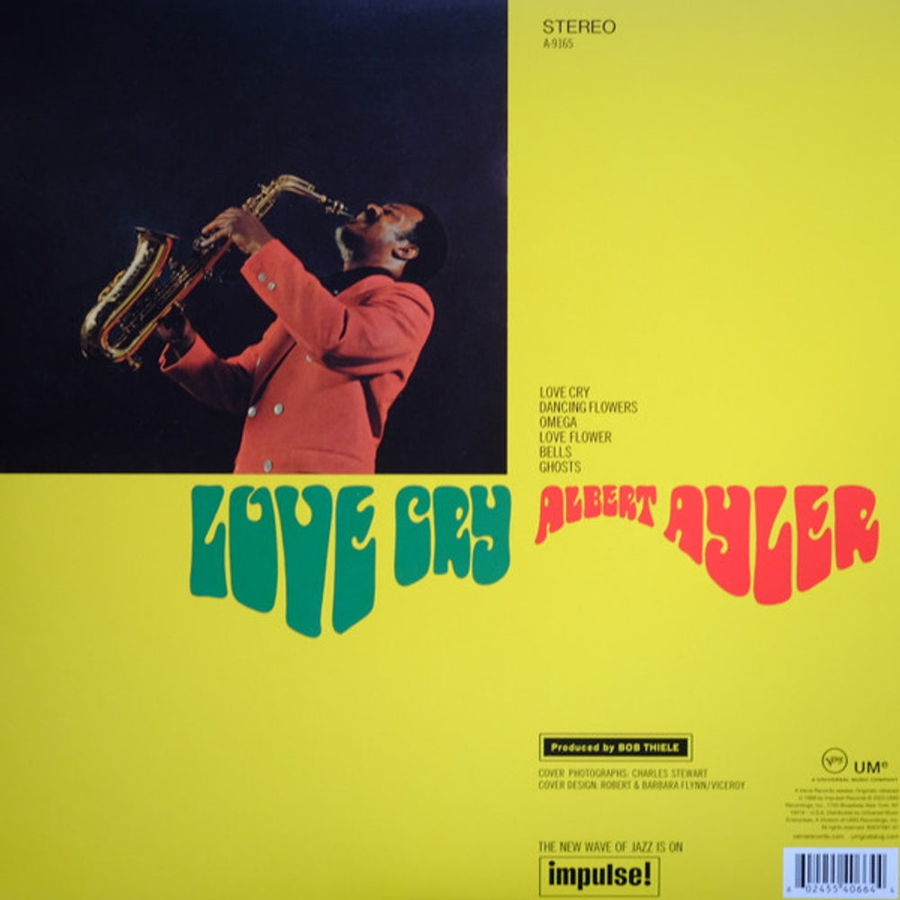 Albert Ayler – Love Cry (LP Vinyl) Vinyl Record