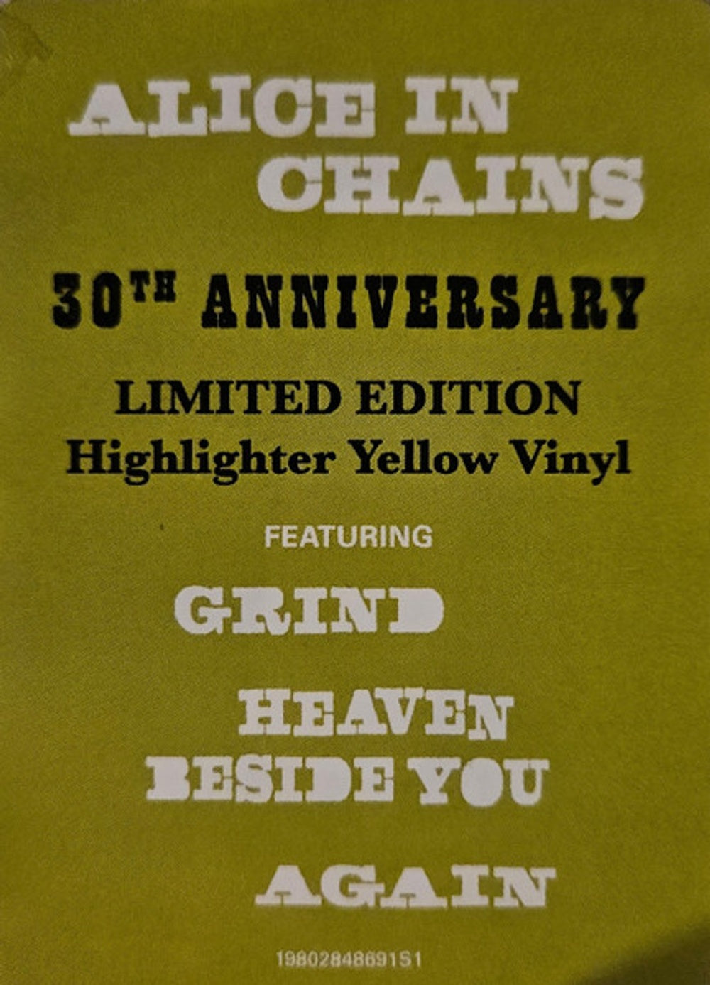 Alice In Chains – Alice In Chains (Yellow 2-LP Vinyl) Vinyl Record