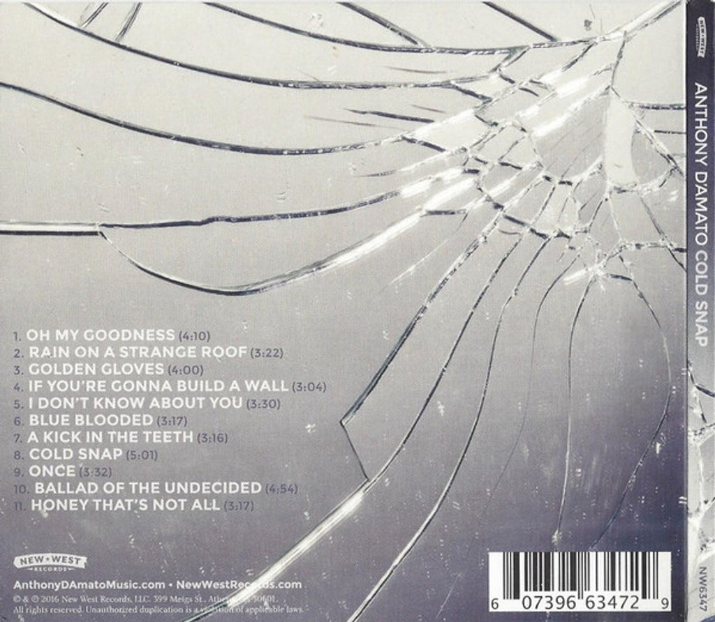 Anthony D'amato – Cold Snap Music CD