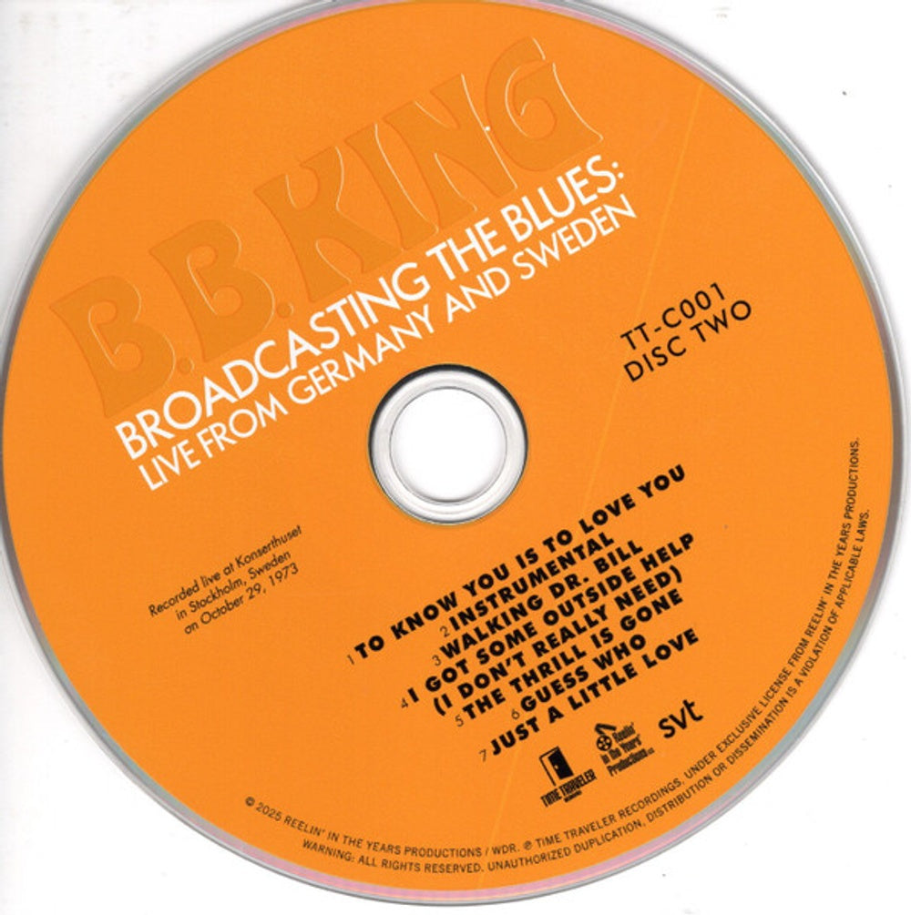 B.B. King – Broadcasting The Blues: Live From Germany (2-CD) Music CD