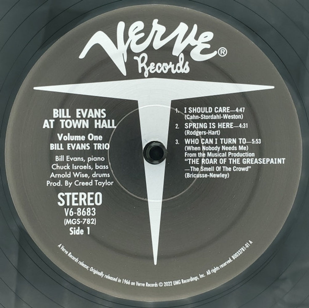 Bill Evans – At Town Hall, Volume One (LP Vinyl) Vinyl Record