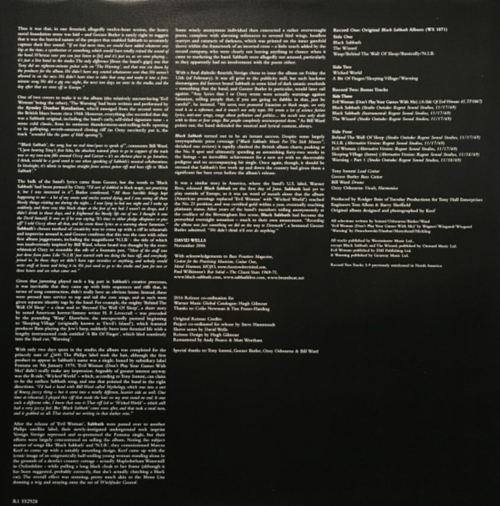 Black Sabbath – Black Sabbath: Deluxe Edition (2-LP Vinyl) Vinyl Record