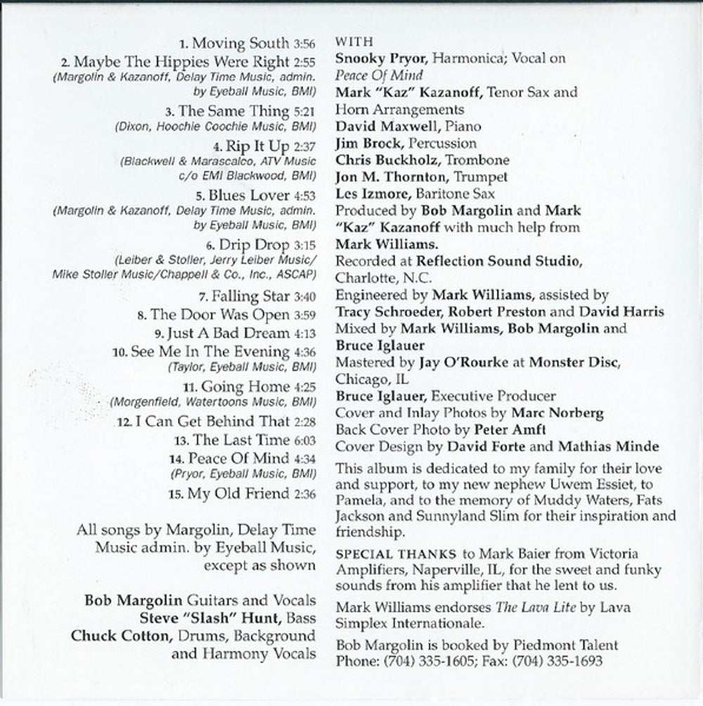 Bob Margolin – My Blues & My Guitar Music CD