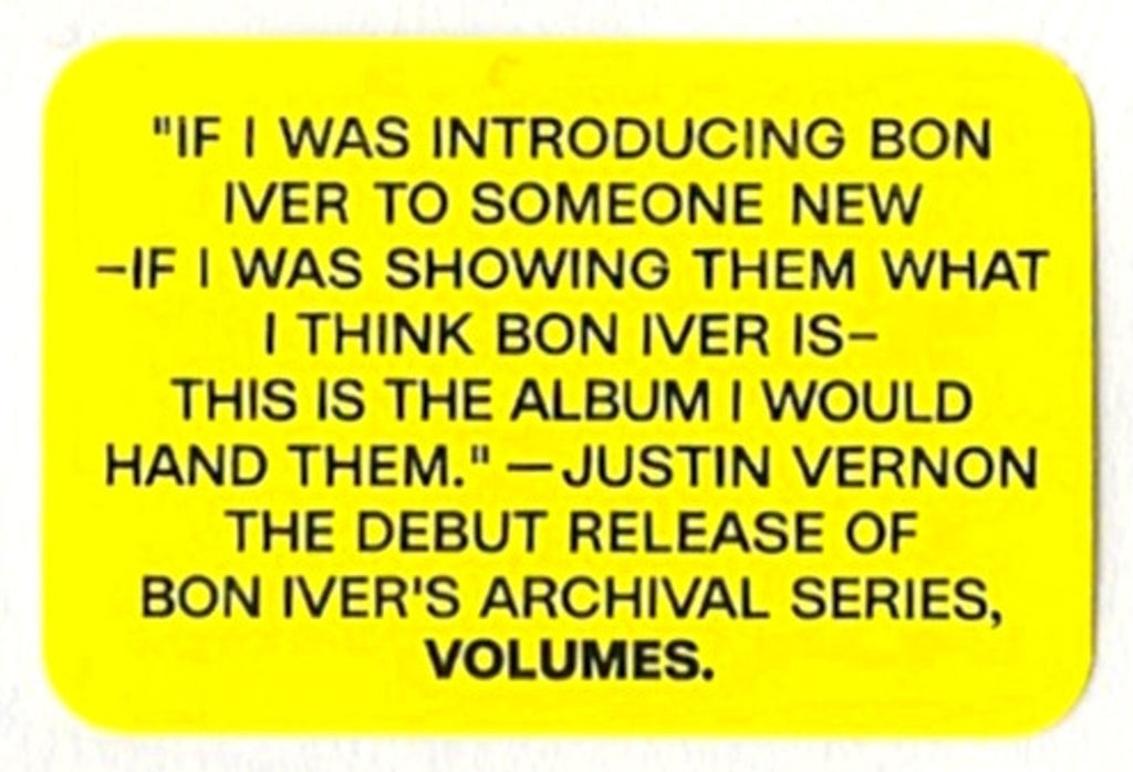 Bon Iver – Volumes: One Selections From Music Concerts 2019-2023 Music CD