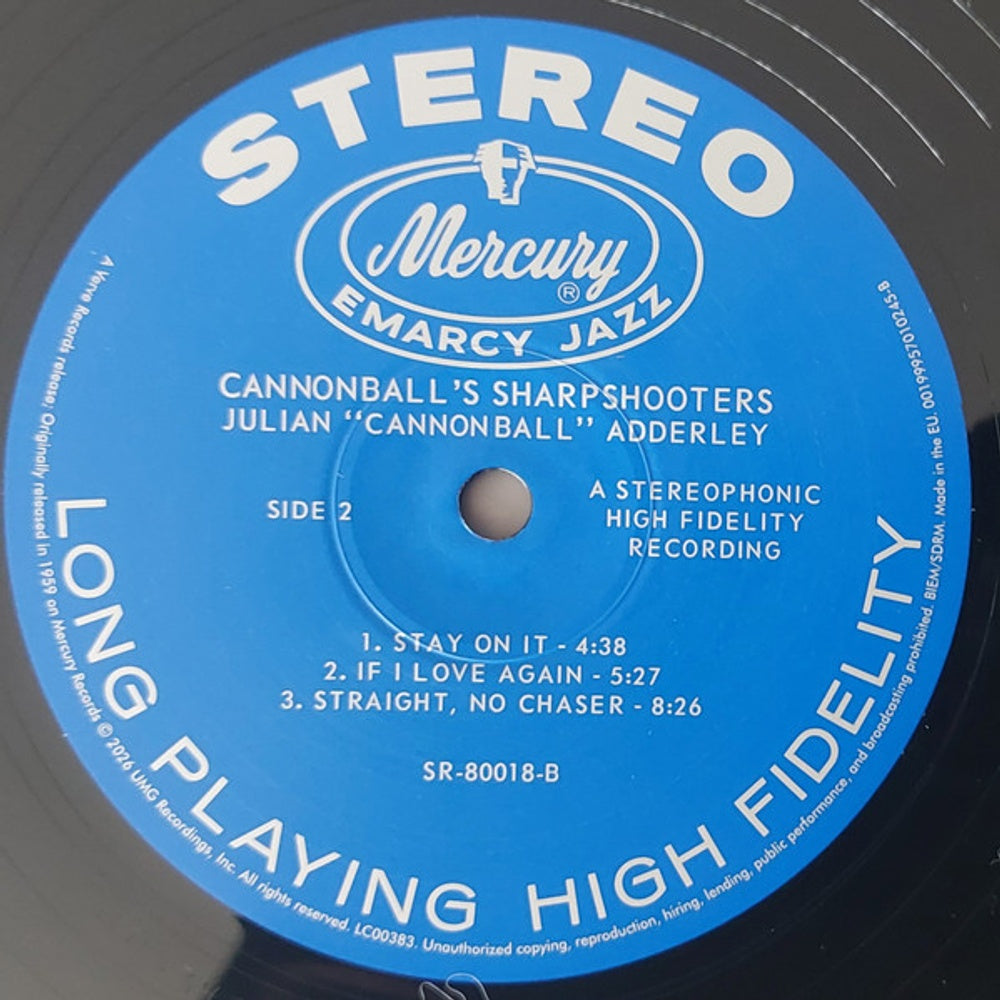 Cannonball Adderley – Cannonball's Sharpshooters (LP Vinyl) Vinyl Record