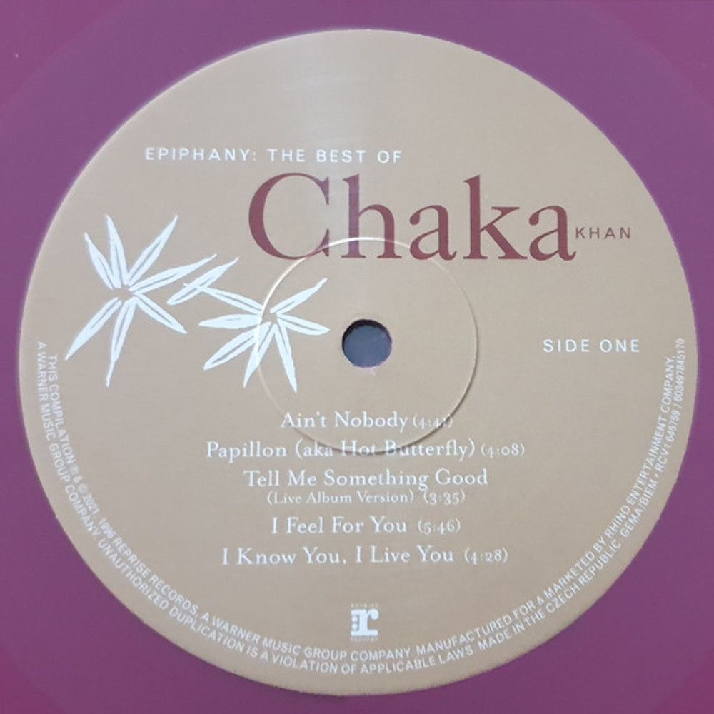 Chaka Khan – Epiphany: The Best Of Chaka Khan (Burgundy LP Vinyl) Vinyl Record