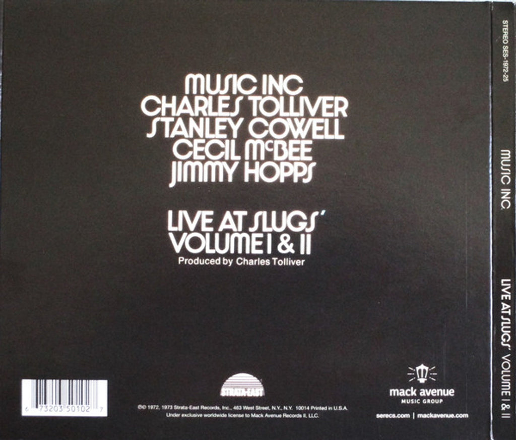 Charles Tolliver – Live At Slugs' Volume I & II Music CD