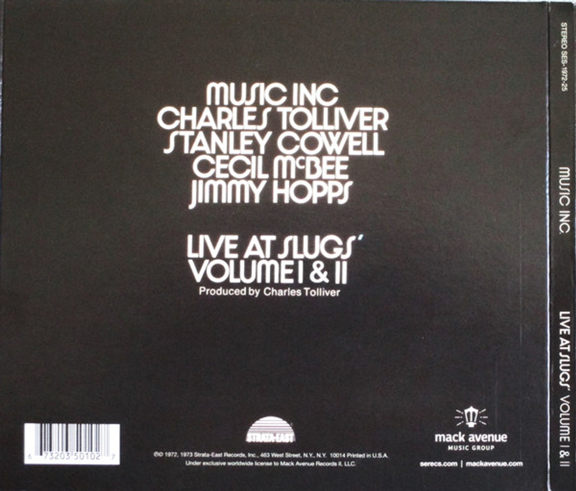 Charles Tolliver – Live At Slugs' Volume I & II Music CD