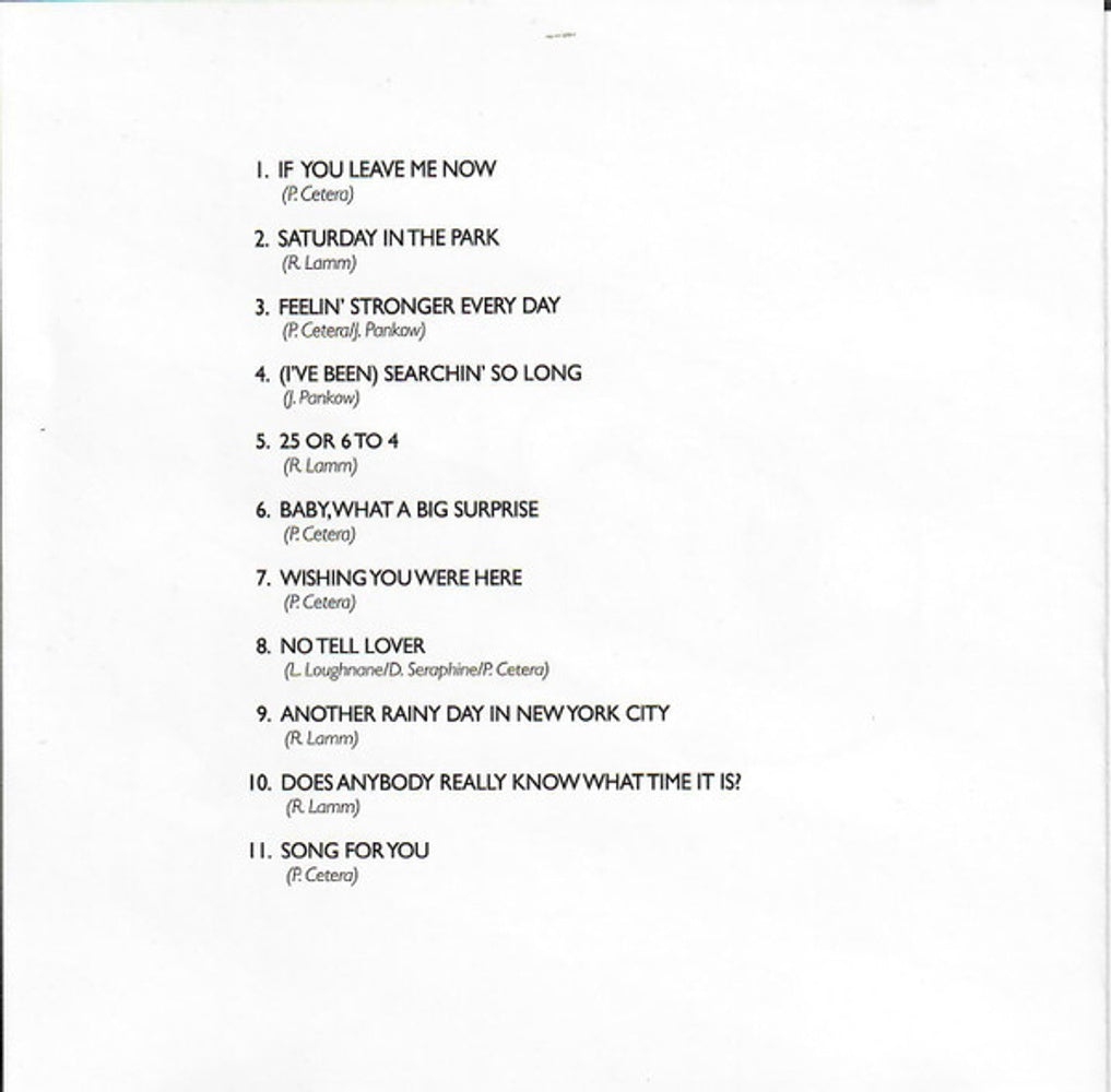 Chicago – If You Leave Me Now and Other Hits Music CD