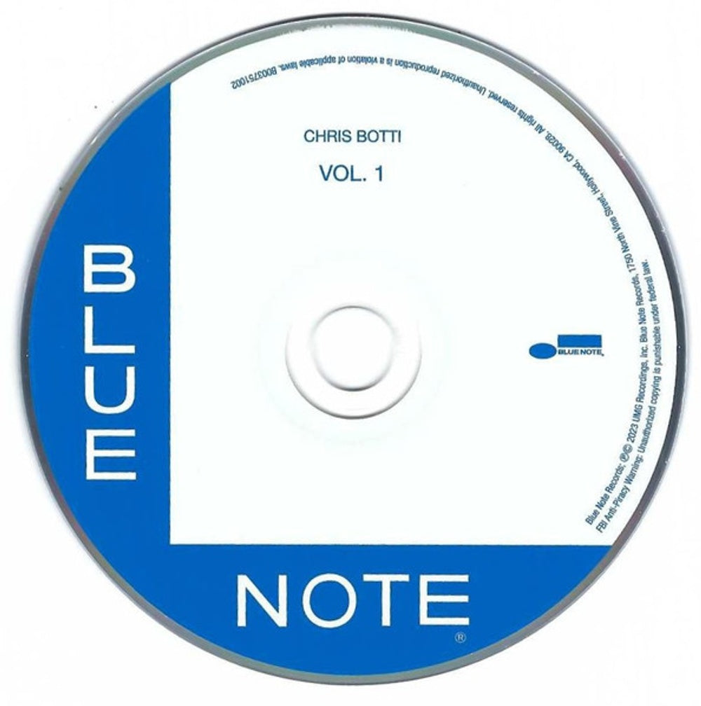 Chris Botti – Vol. 1 Music CD