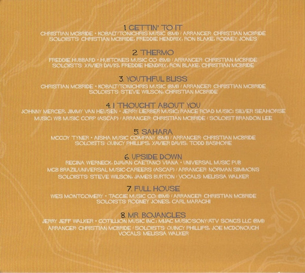 Christian McBride Big Band – Bringin' It Music CD