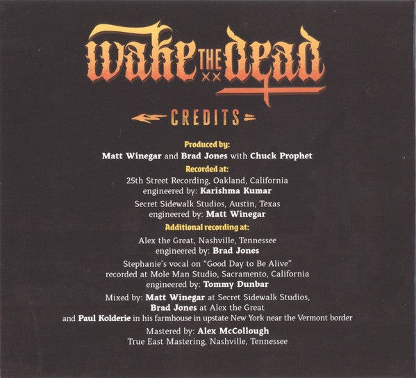 Chuck Prophet – Wake The Dead Music CD