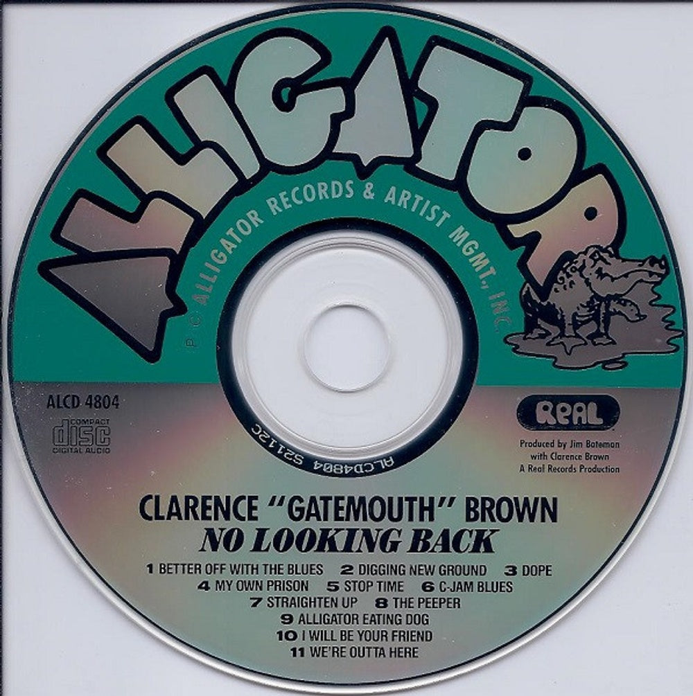Clarence 'Gatemouth' Brown – No Looking Back Music CD
