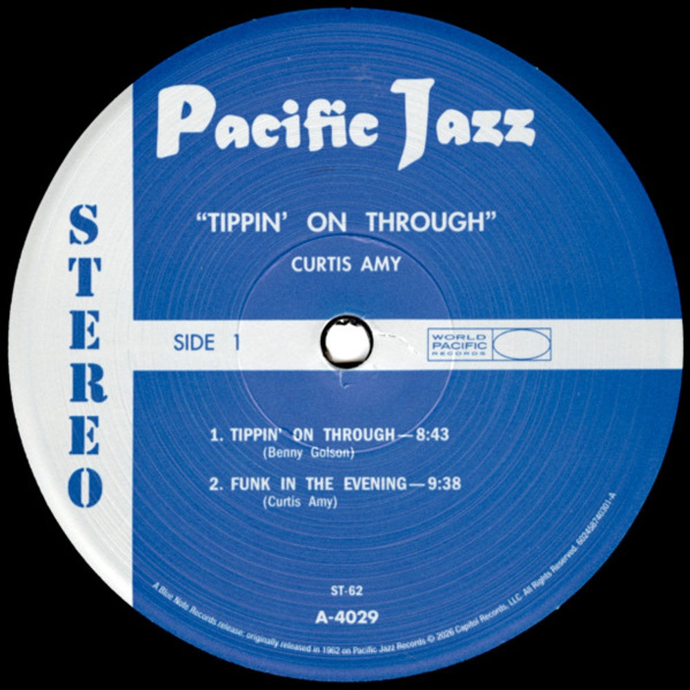 Curtis Amy – Tippin' On Through (LP Vinyl) Vinyl Record