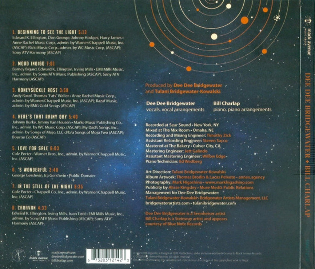 Dee Dee Bridgewater & Bill Charlap – Elemental Music CD