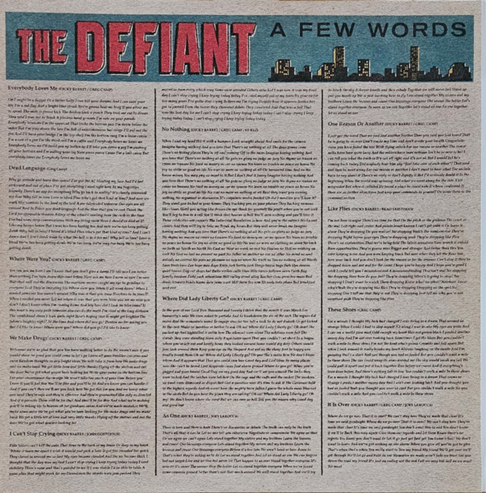 The Defiant – If We're Really Being Honest (LP Vinyl) Vinyl Record