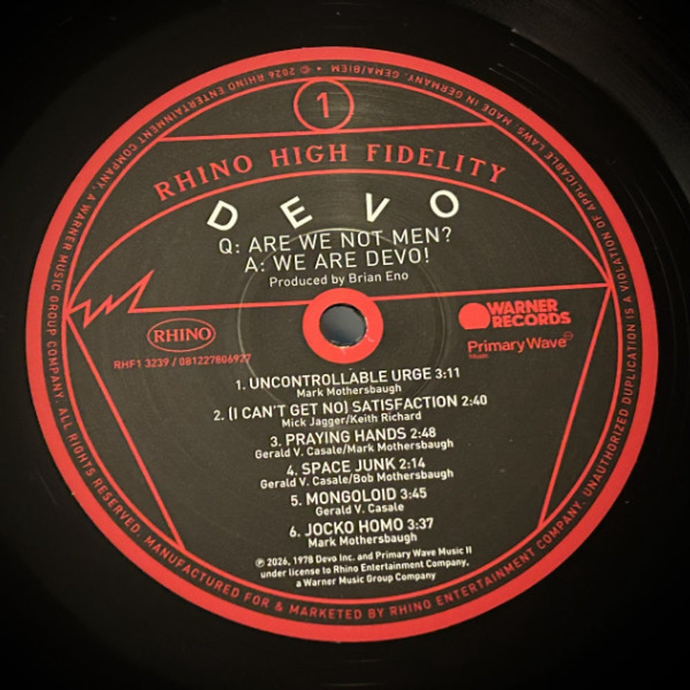 Devo – Q: Are We Not Men? (LP Vinyl) Vinyl Record