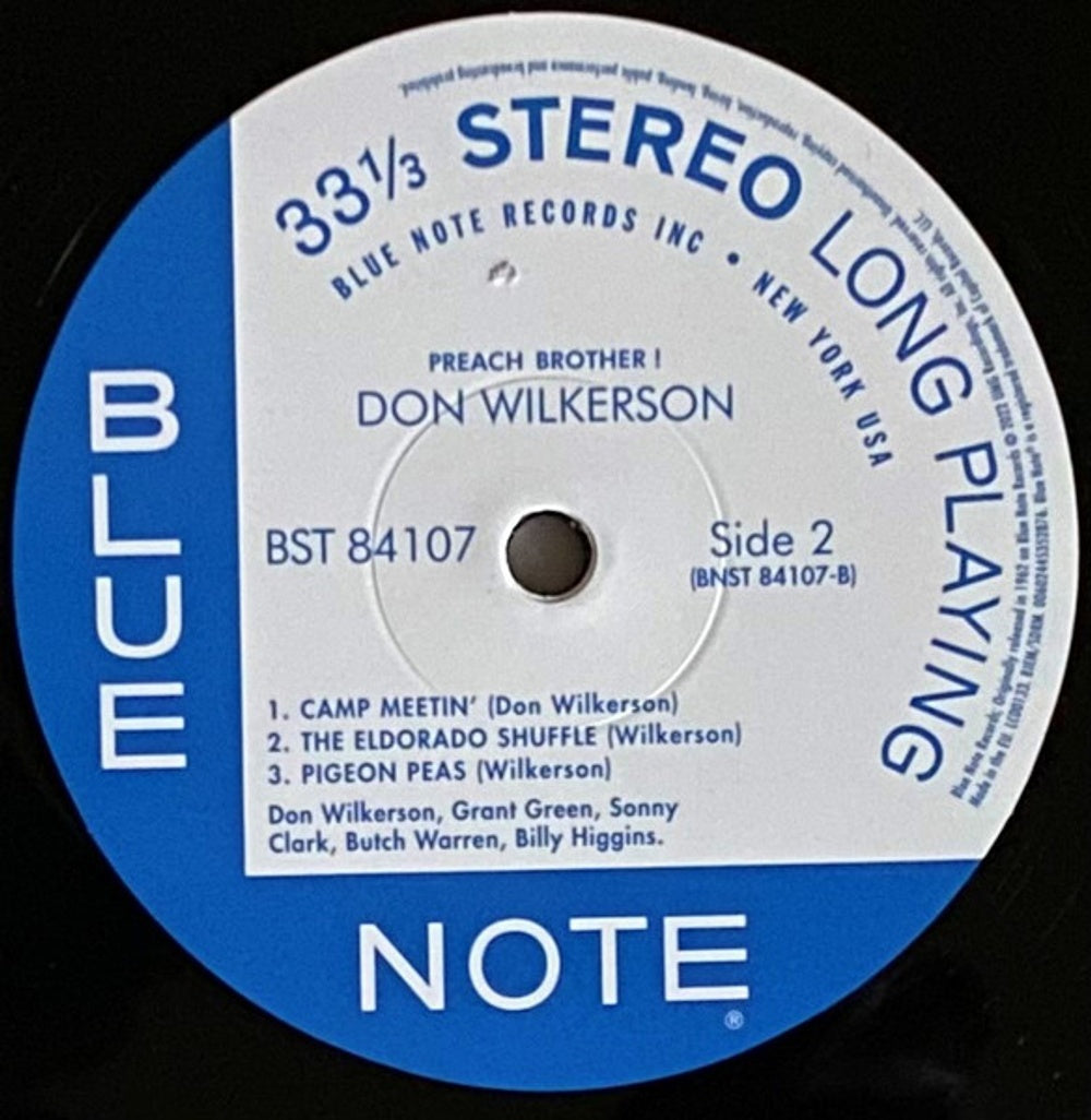 Don Wilkerson – Preach Brother! (LP Vinyl) Vinyl Record