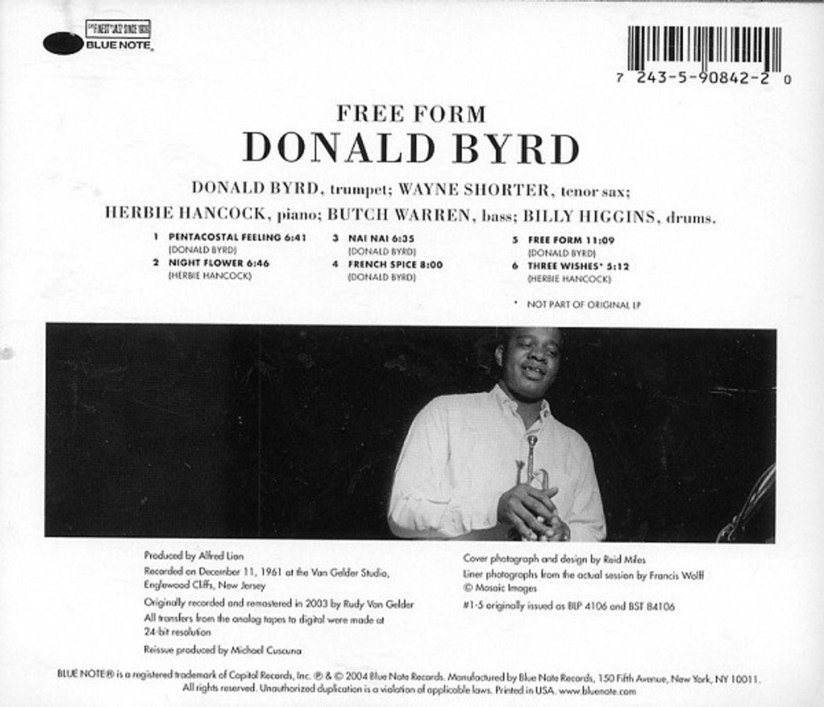 Donald Byrd – Free Form Music CD