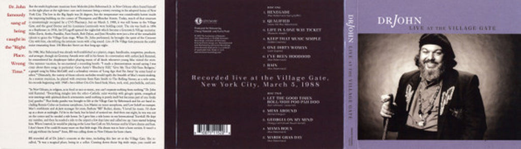 Dr John – Live At The Village Gate (2-CD) Music CD