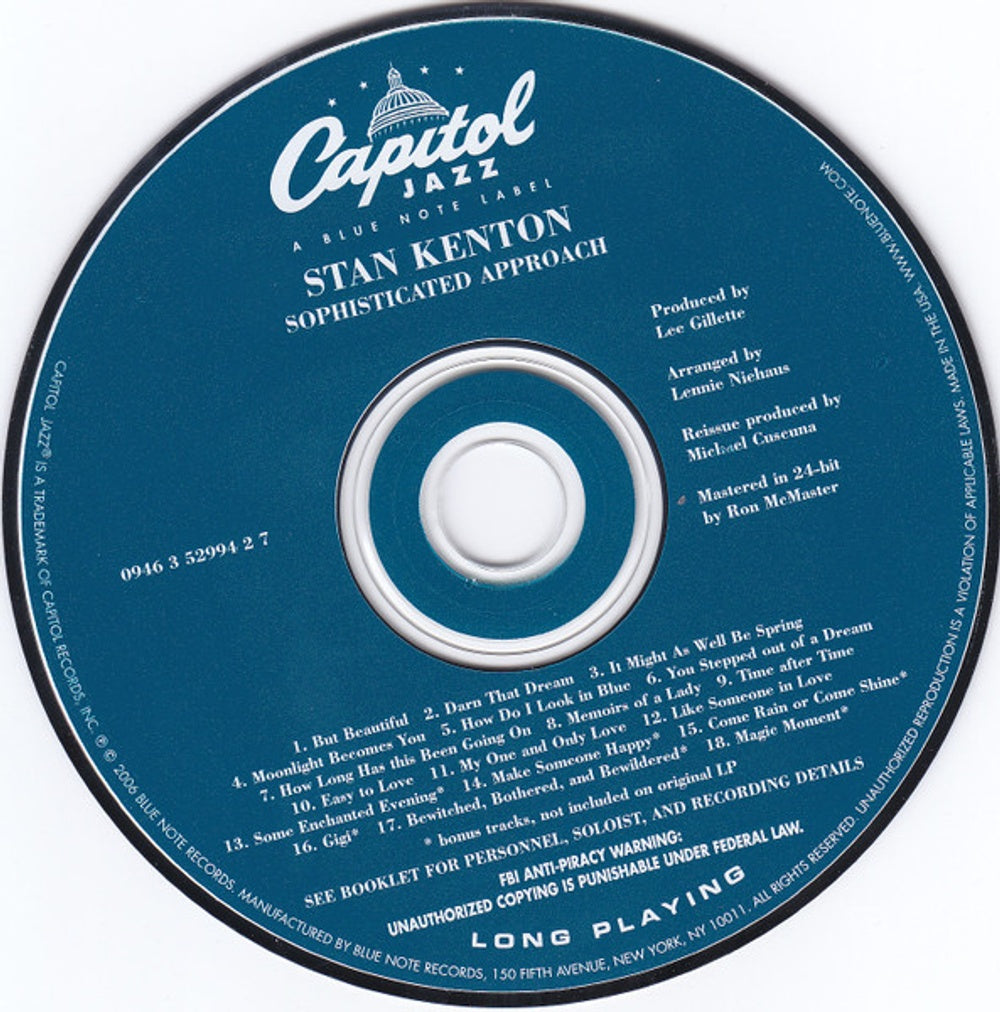 Stan Kenton – Sophisticated Approach Music CD