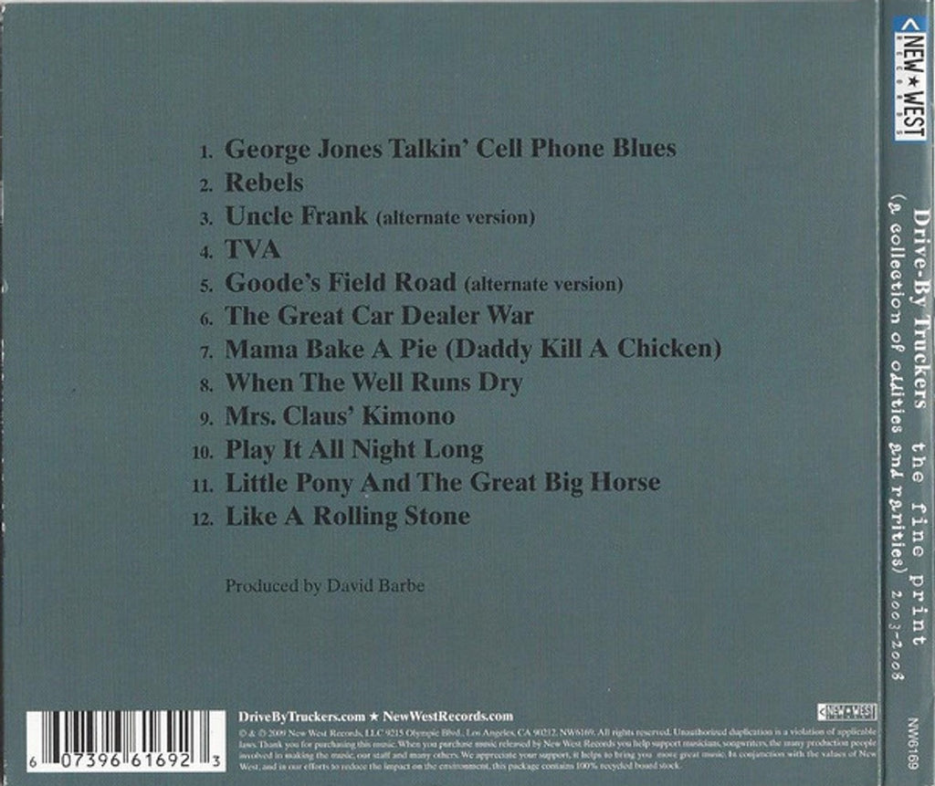 Drive-By Truckers – Fine Print Music CD