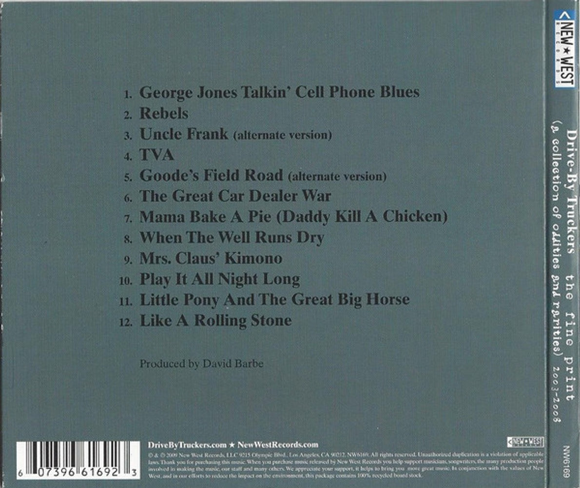 Drive-By Truckers – Fine Print Music CD