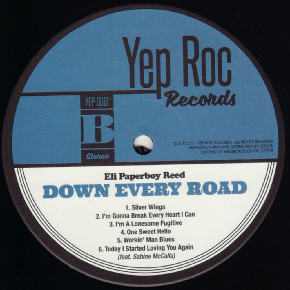 Eli "Paperboy" Reed – Down Every Road (LP Vinyl) Vinyl Record
