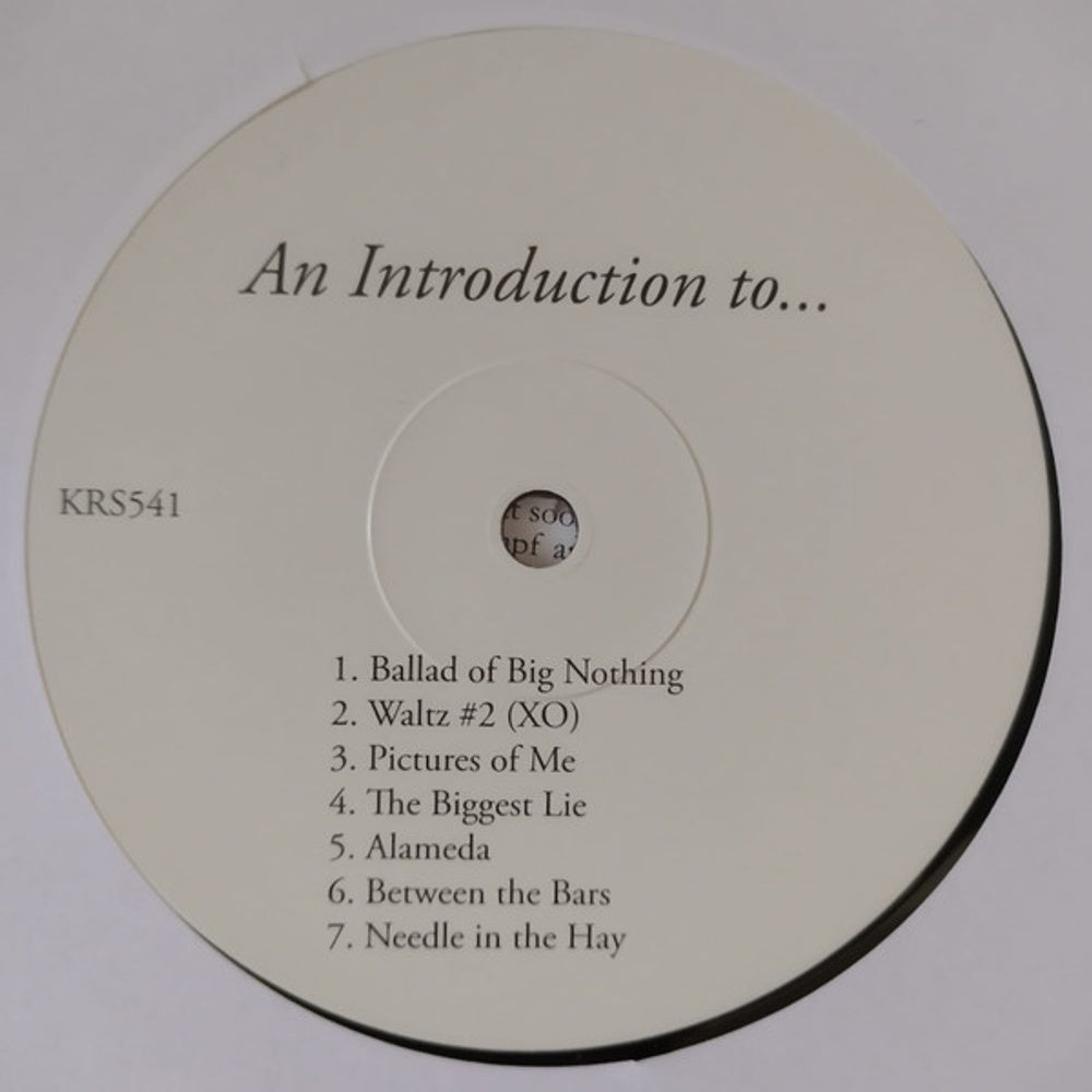 Elliott Smith – An Introduction to Elliott Smith (LP Vinyl) Vinyl Record
