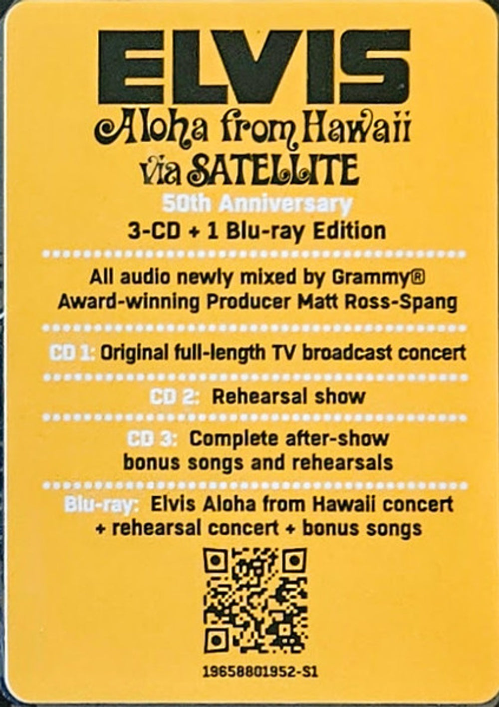 Elvis Presley – Aloha From Hawaii Via Satellite (3-CD & Blu-ray) Music CD