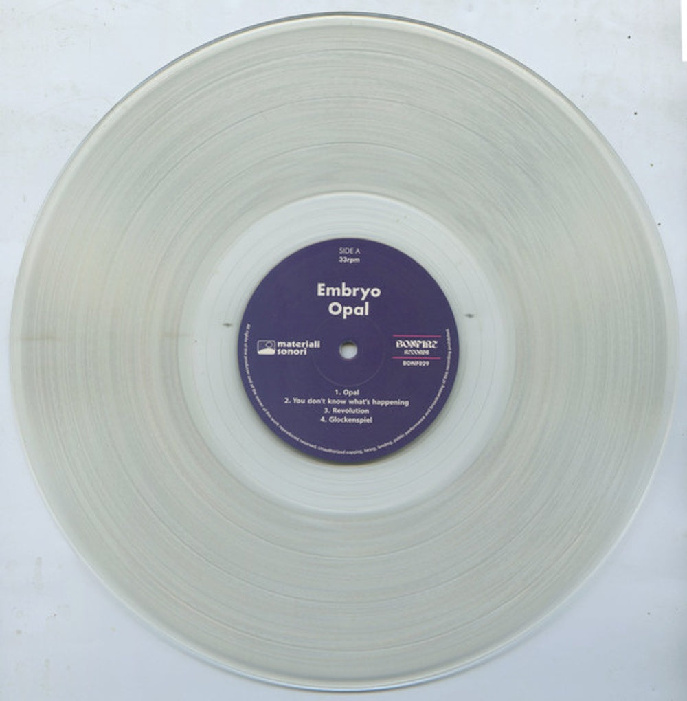 Embryo – Opal (Clear LP Vinyl) Vinyl Record