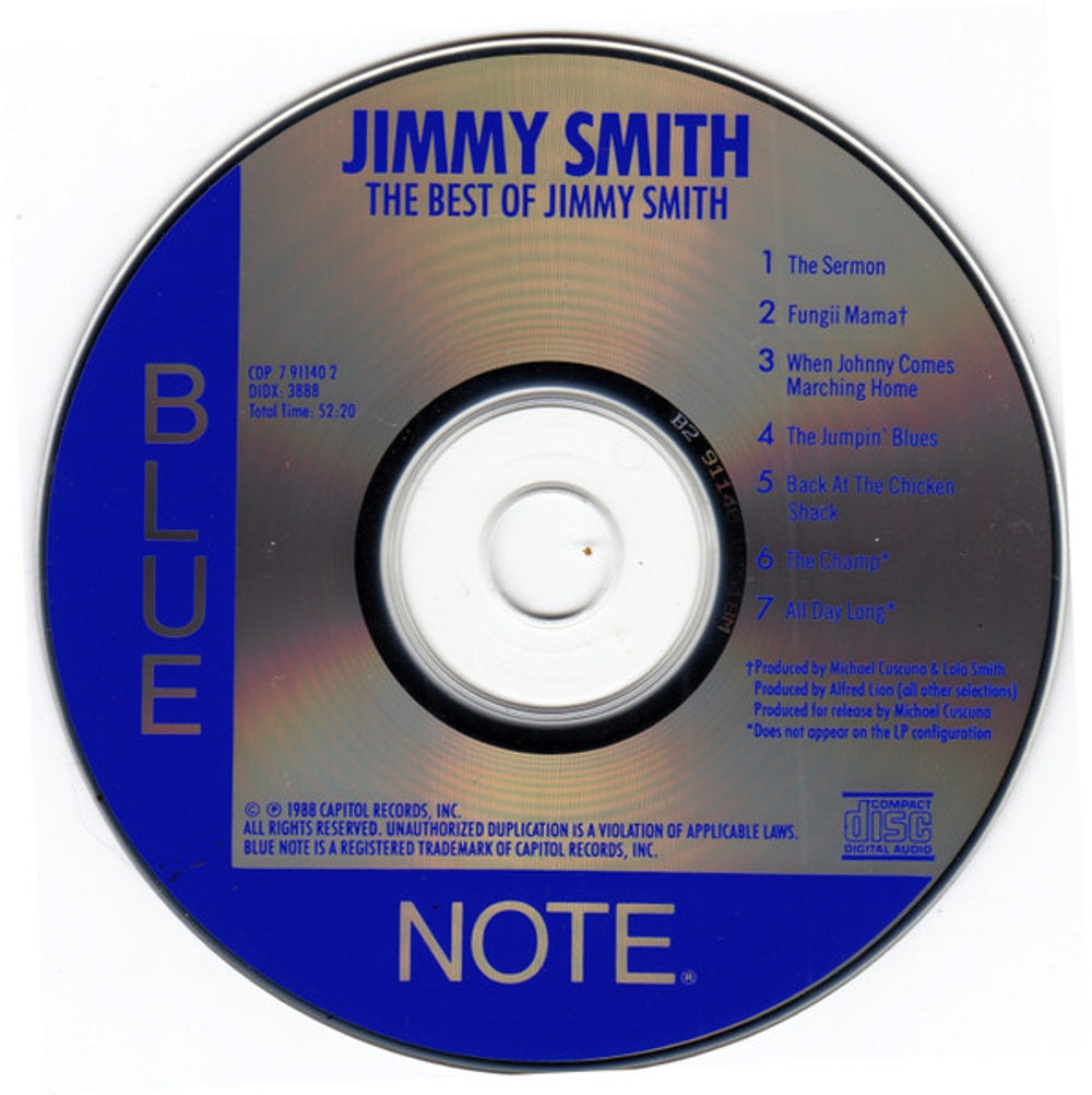 Jimmy Smith – The Best Of Music CD