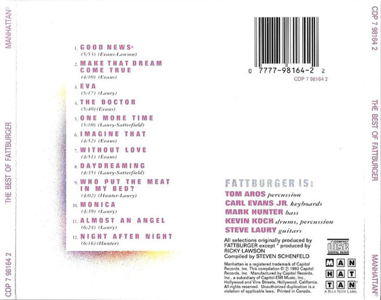 Fattburger – Best of Music CD