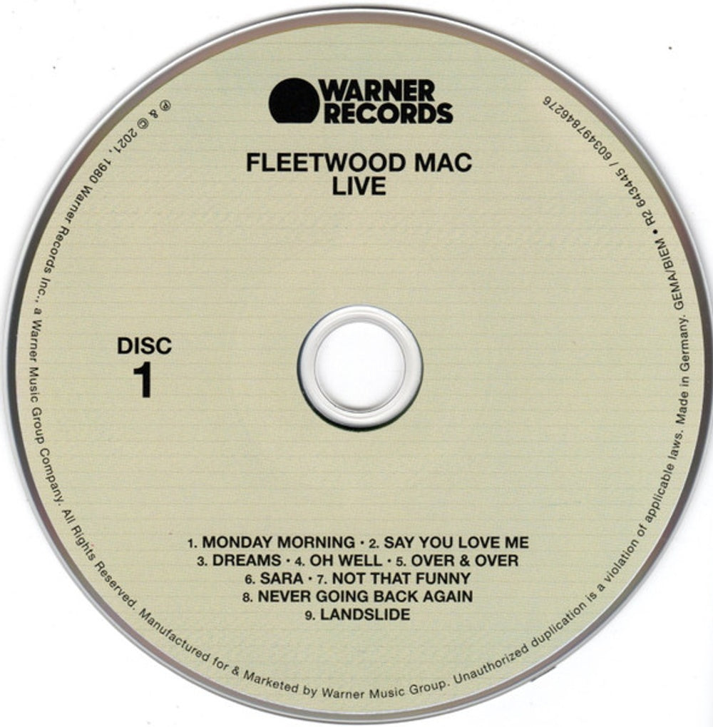 Fleetwood Mac – Fleetwood Mac Live (3-CD) Music CD