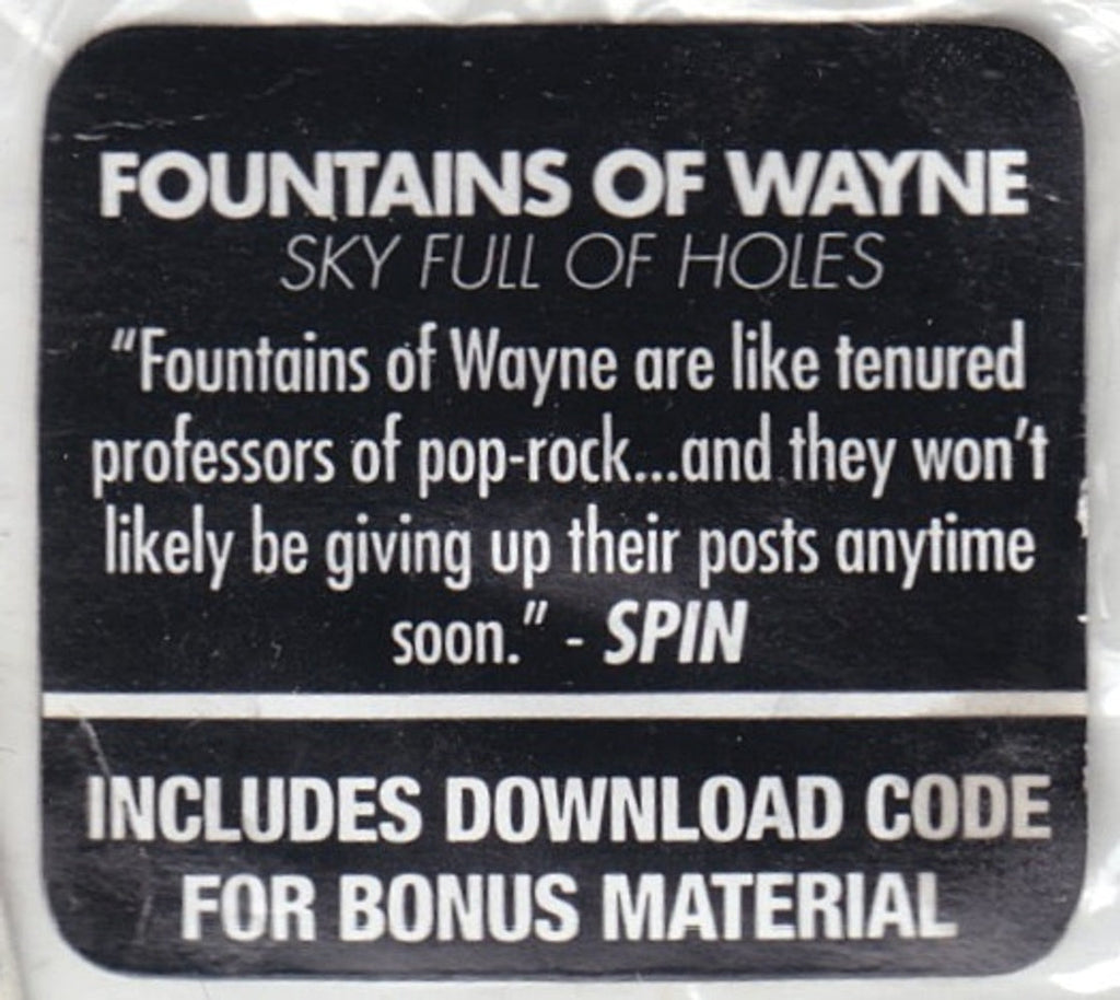 Fountains Of Wayne – Sky Full of Holes Music CD